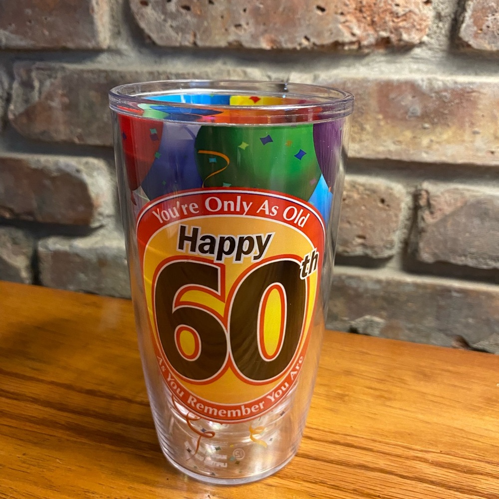 60th Birthday Tervis Tumbler EUC